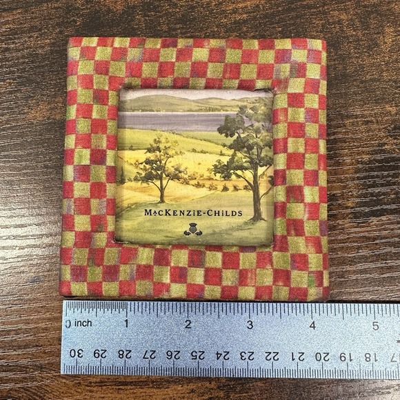 Retired Mackenzie Childs Frame 4" X 4" New Rare Cottage Country Farm Collectible - Picture 6 of 7